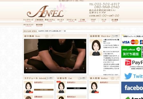 ANEL アネルの公式ホームページ