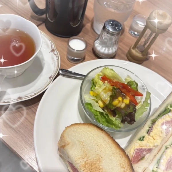 久しぶりカフェで🤭