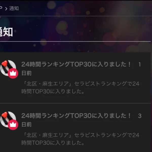 ランキング?と土曜15時半〜21時