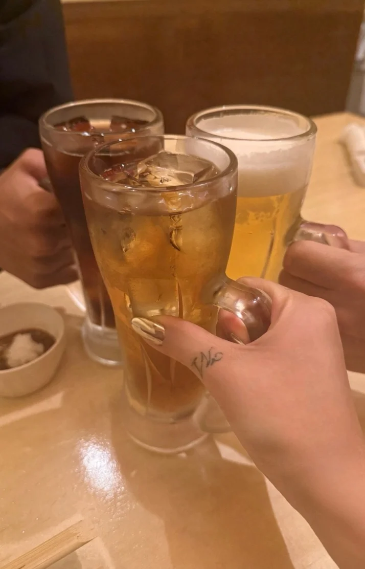 お疲れ様の乾杯❤︎