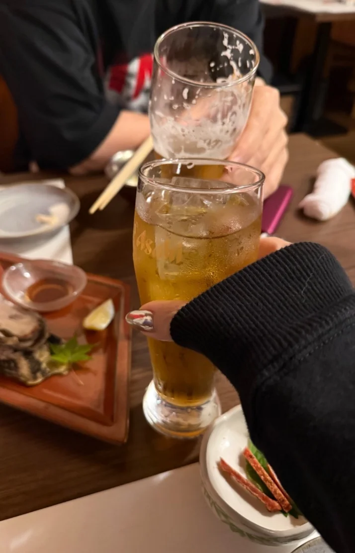 お疲れ様の乾杯❤︎