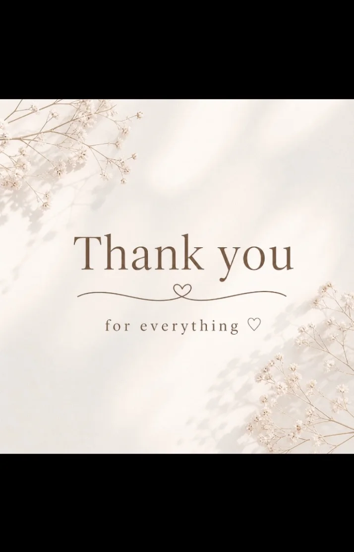退勤🌹＆お礼💌