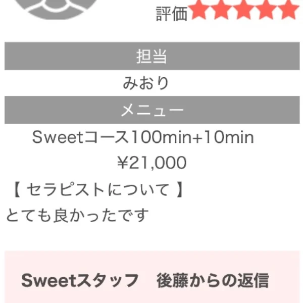 口コミありがとう💓