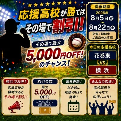 応援キャンペーン！！！