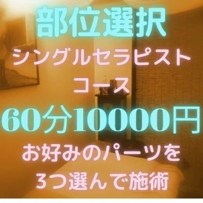 60分部位選択シングルセラピストコース