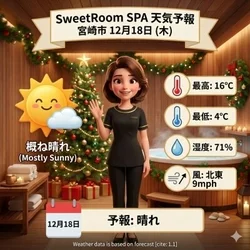 2025年12月18日(木)の出勤です