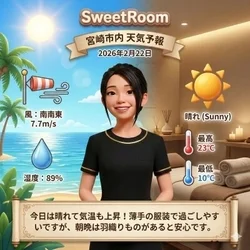 2026年2月22日(日)の出勤です