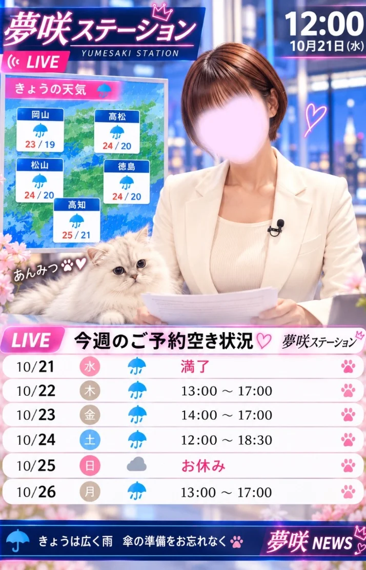 🍏今週の空き状況🍏