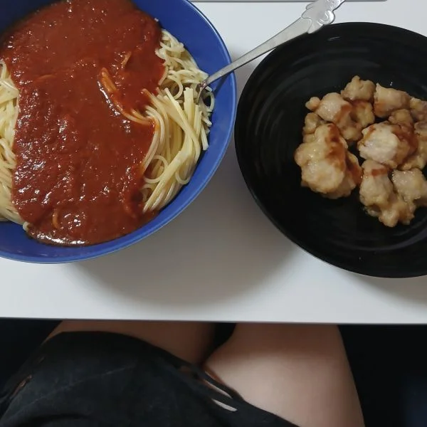 大盛りパスタなう