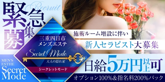 シークレットモードの求人募集イメージ2