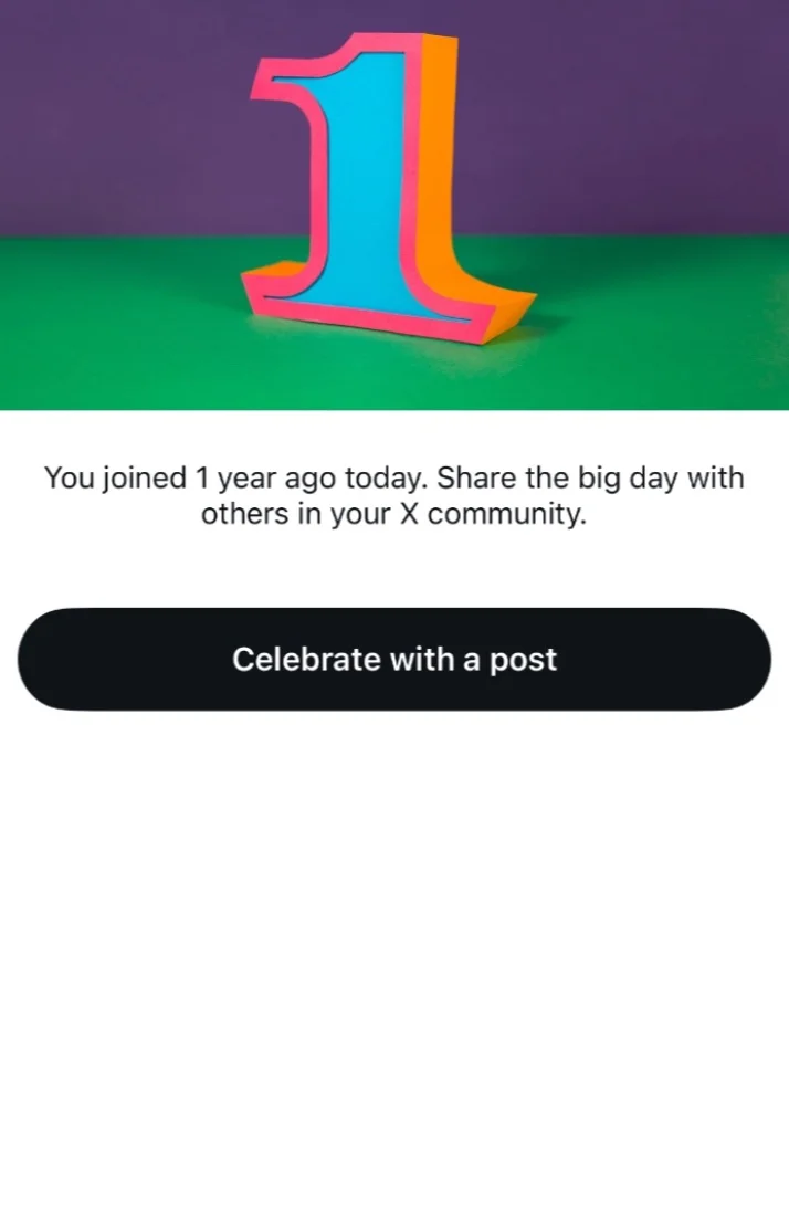 X1年記念🎉