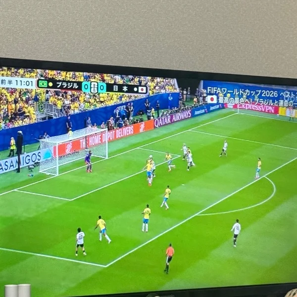 サッカー応援中⚽️