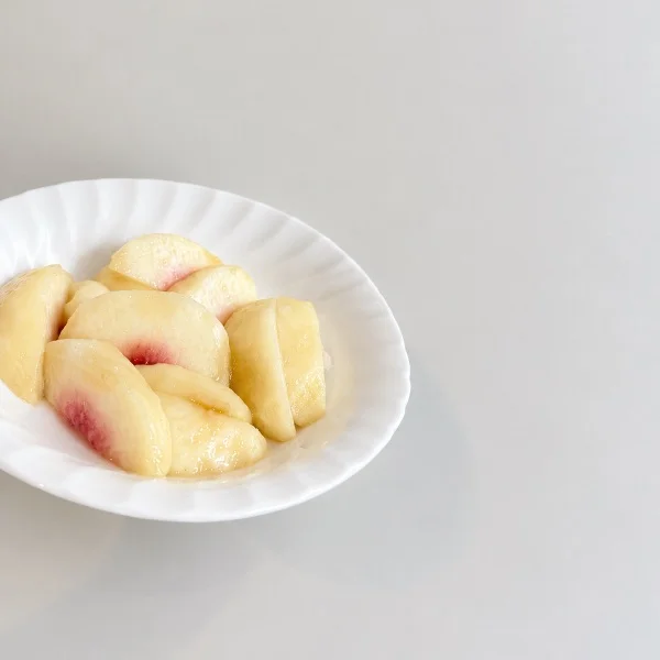 甘々の桃