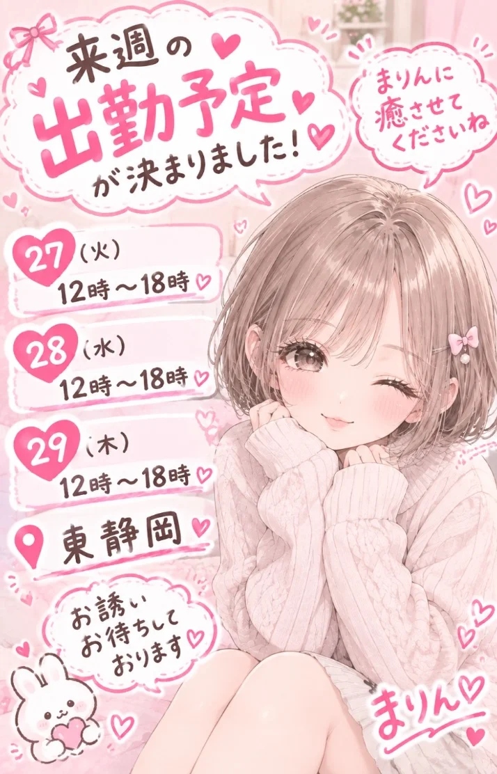 来週のイチャイチャできる日♡