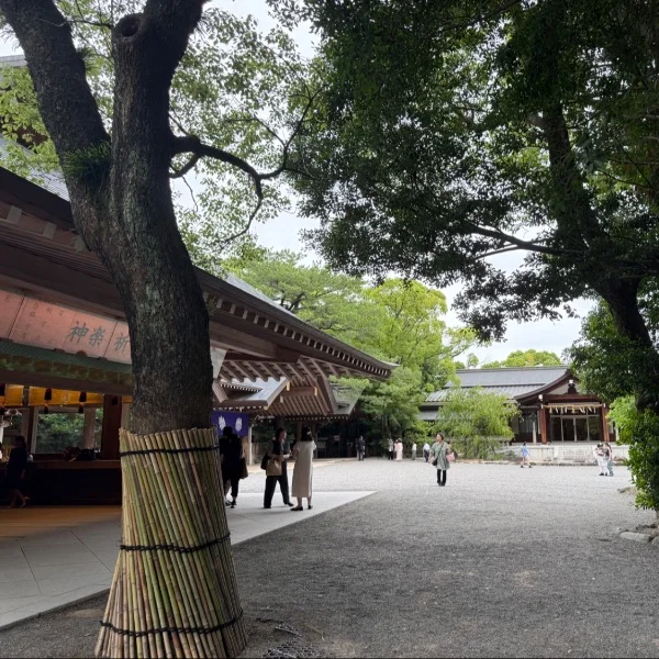 熱田神宮に寄ったよ(ꕤ ॑꒳ ॑*)ﾉ