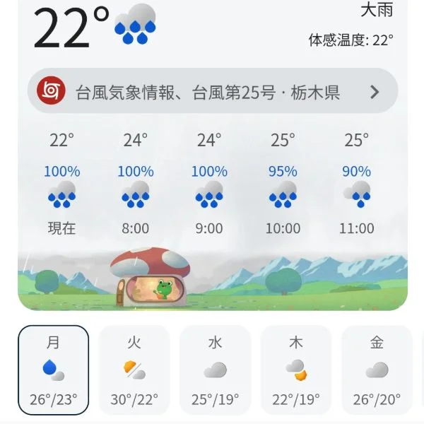 大雨☔💦