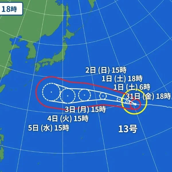 台風接近中🌀