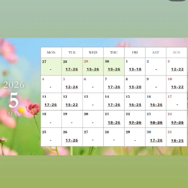 .゚*❁⃘出勤日❁⃘*.゚