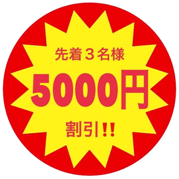 🩵🩷先着③名様‼️5000円オフ‼️🩷🩵