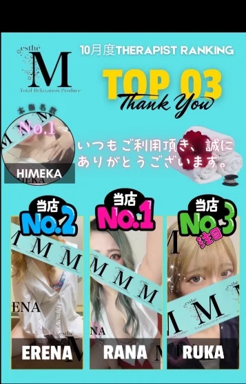 10月Ranking