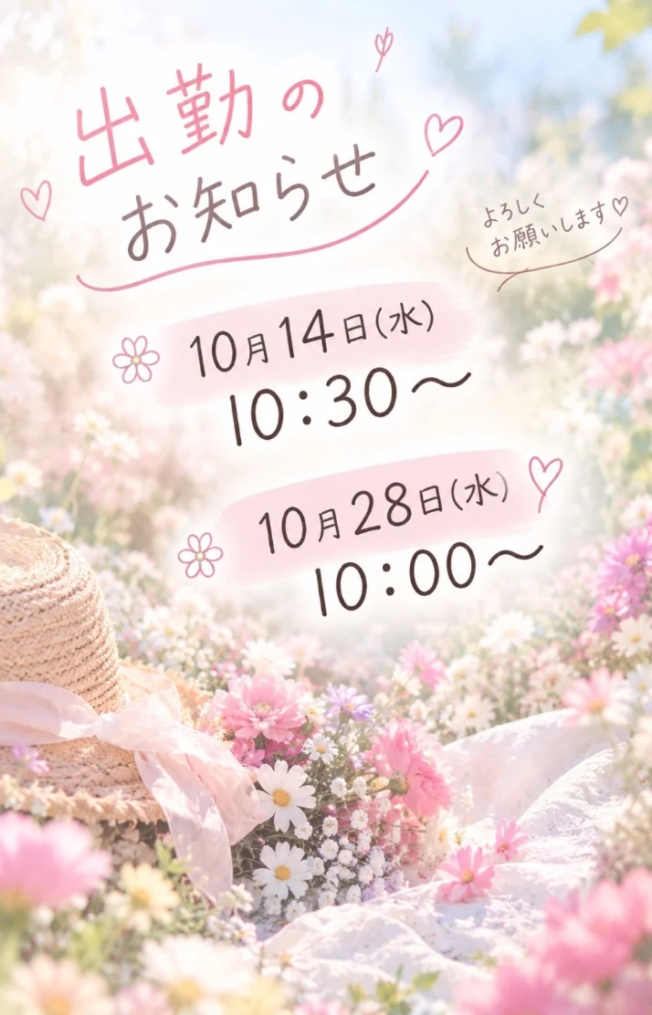 お知らせ✍💌