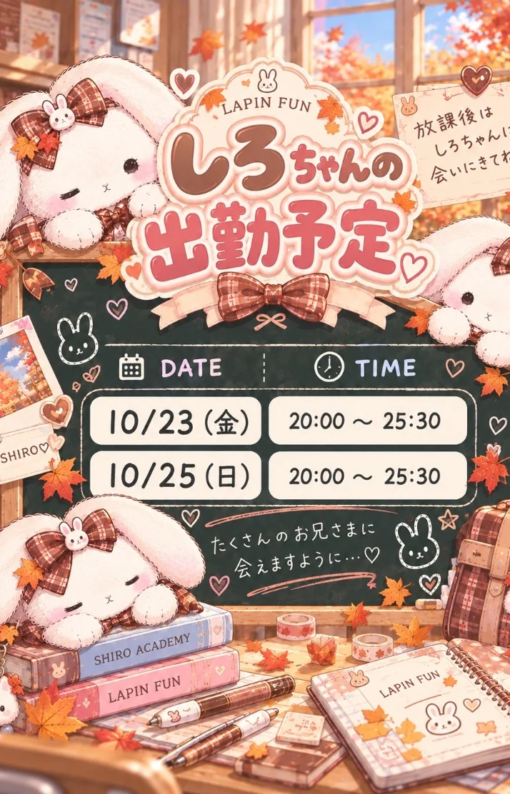 登校予定♡