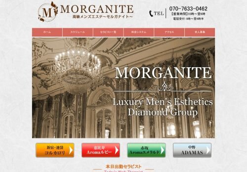 MORGANITEの公式ホームページ