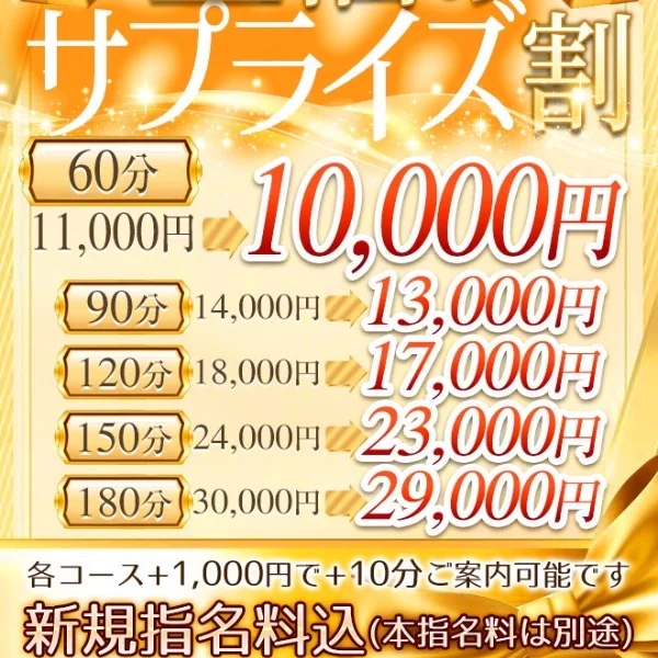 サプライズ割♪