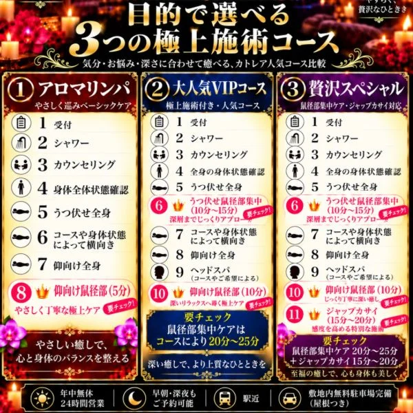 🌿迷ったら必見♡あなたに合う極上コースはどれ？👑✨