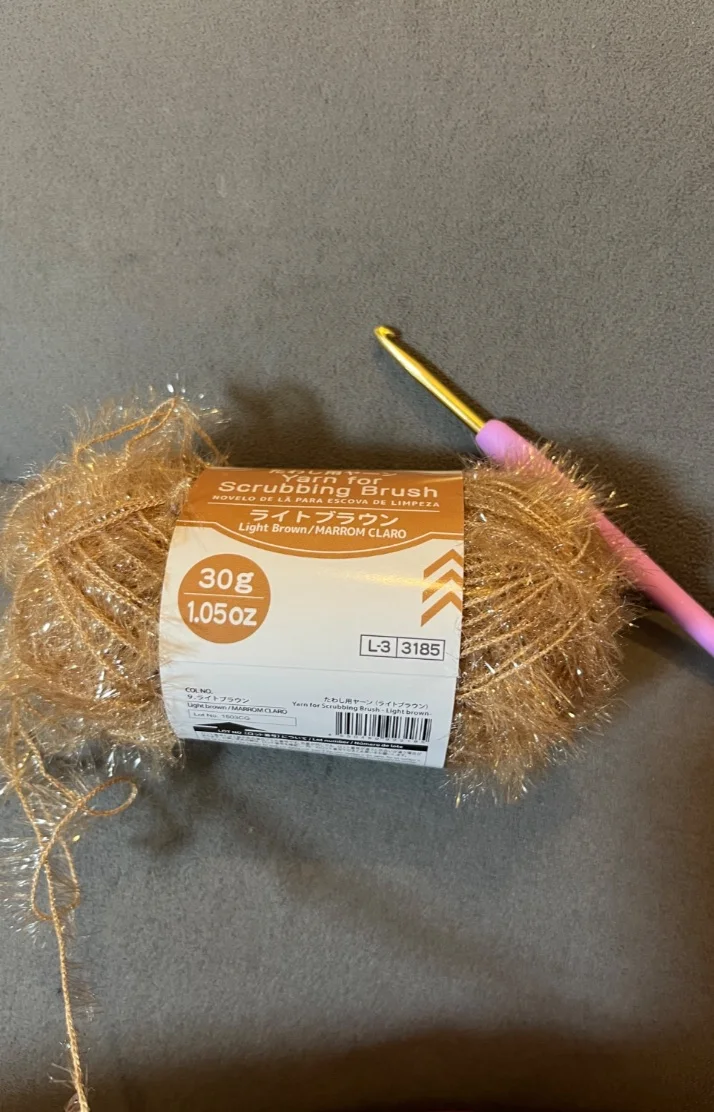 今度は茶色で🧶✨