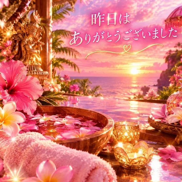 昨日来て頂いた方にお礼です🩷