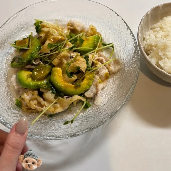 アボカド豚しゃぶ