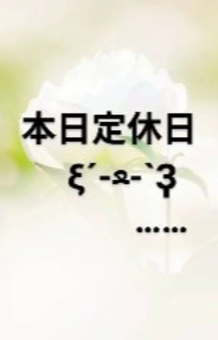 本日店休日( ‾̑ω‾̑)੭。。。