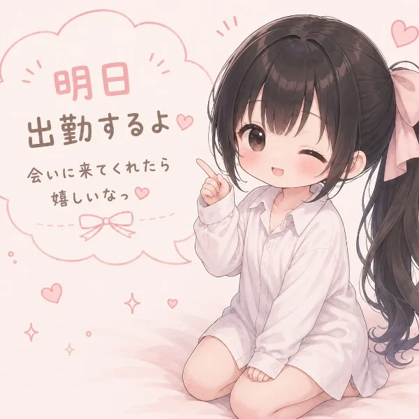 【明日出勤で〜す！集合‼️】