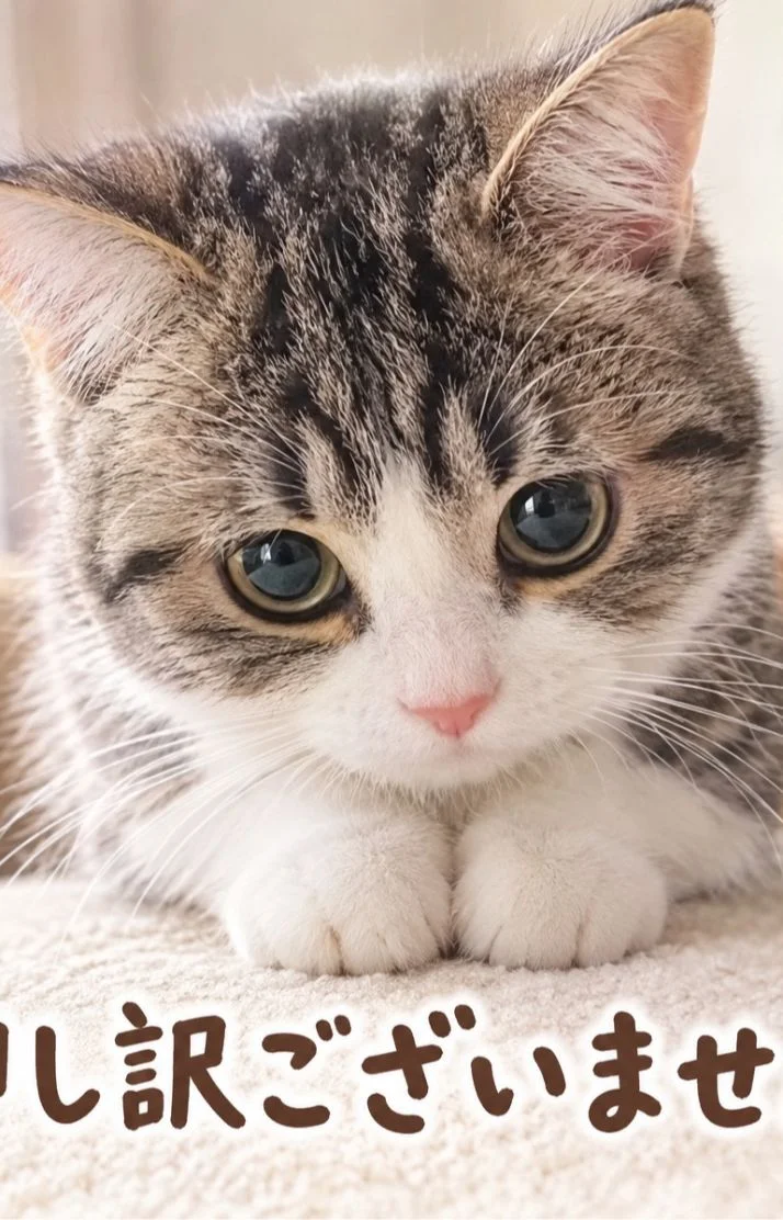 申し訳ございません😭