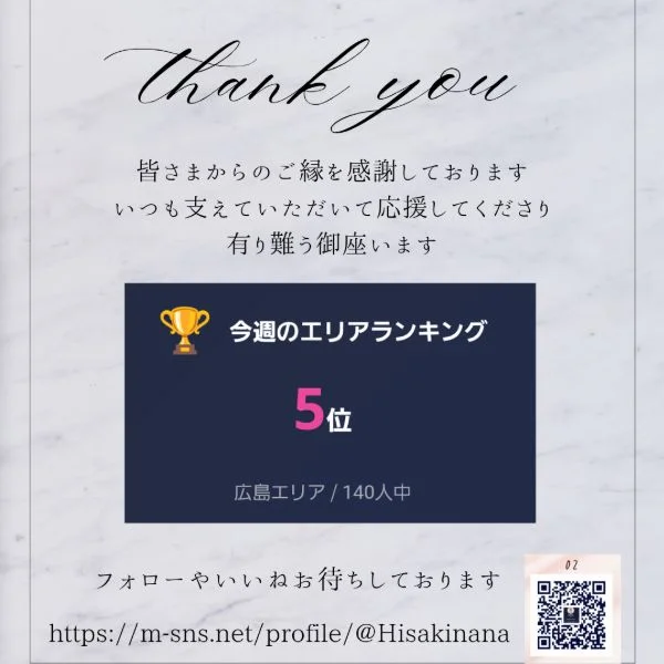 皆さまに感謝(*^^*)