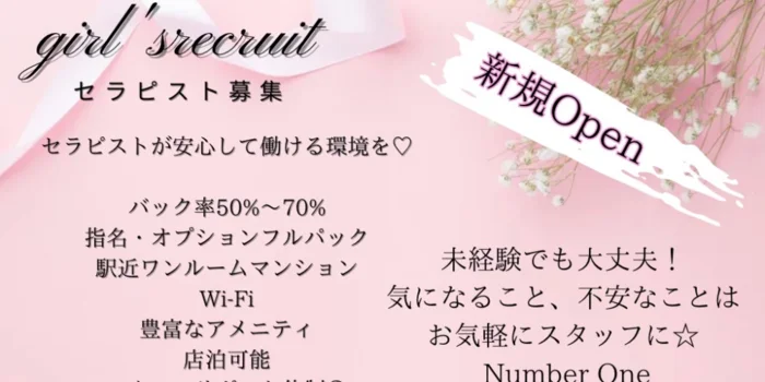 一宮メンズエステ Number Oneの求人募集イメージ