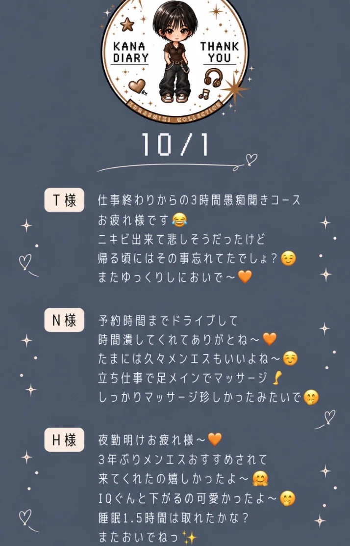 10/1   あんがとよっ💌