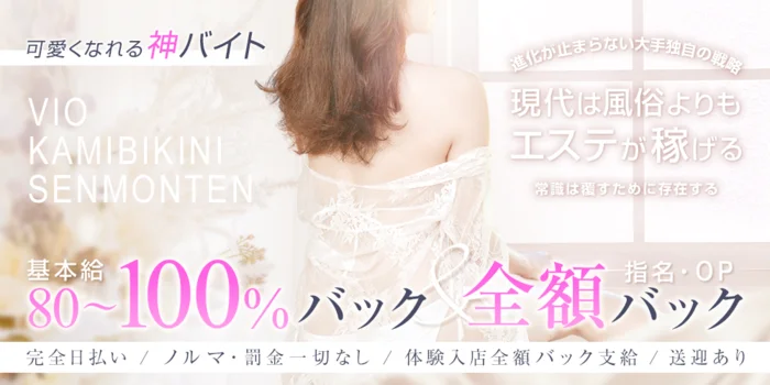 ＶＩＯ 紙ビキニ専門店の求人募集イメージ