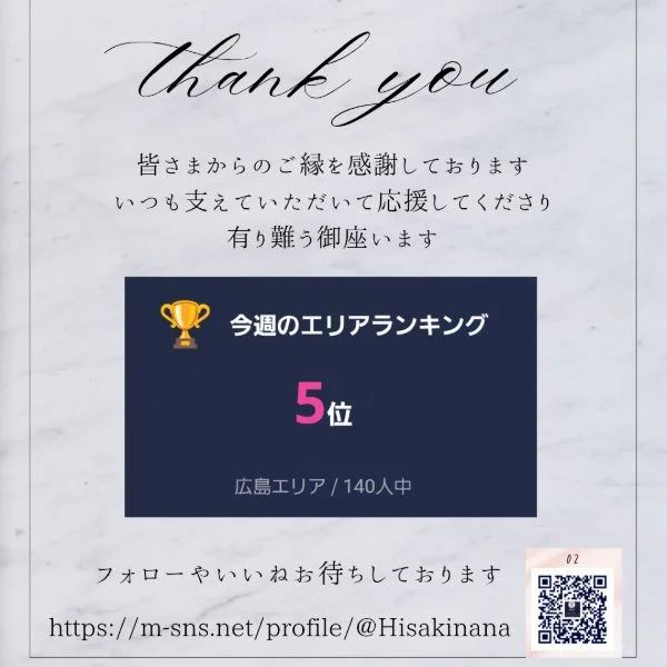 皆さまに感謝(*^^*)