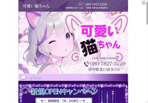 可愛い猫ちゃんの公式ホームページ