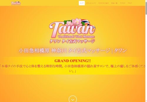 タワンの公式ホームページ