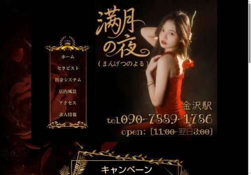 満月の夜の公式ホームページ