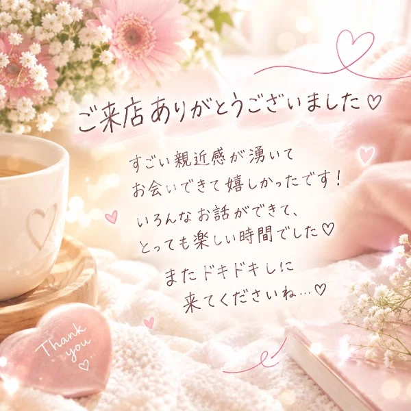 T様🌸ご指名ありがとうございました✨