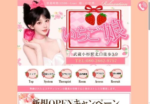 いちご娘の公式ホームページ