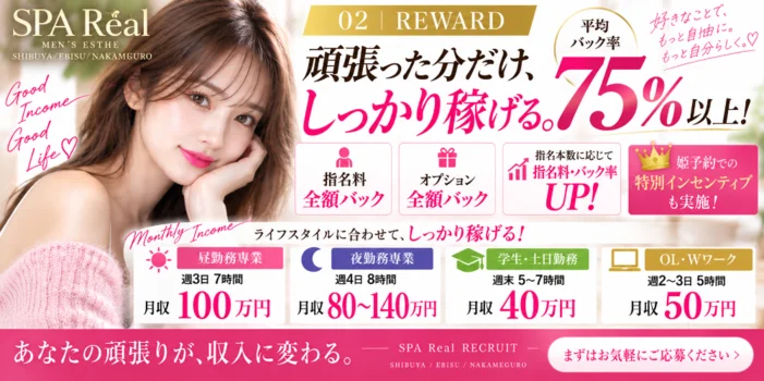 SPA Real(レアル) 中目黒ルームの求人募集イメージ2