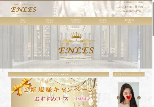ENLESの公式ホームページ
