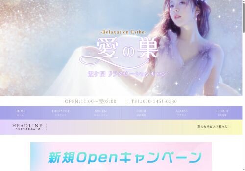 愛の巣の公式ホームページ