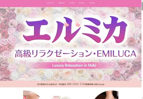 エルミカの公式ホームページ