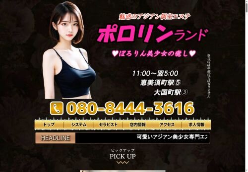 ポロリンランドの公式ホームページ